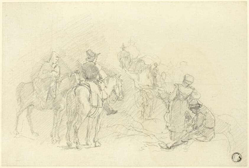 Resting Travelers — Augustus Wall Callcott