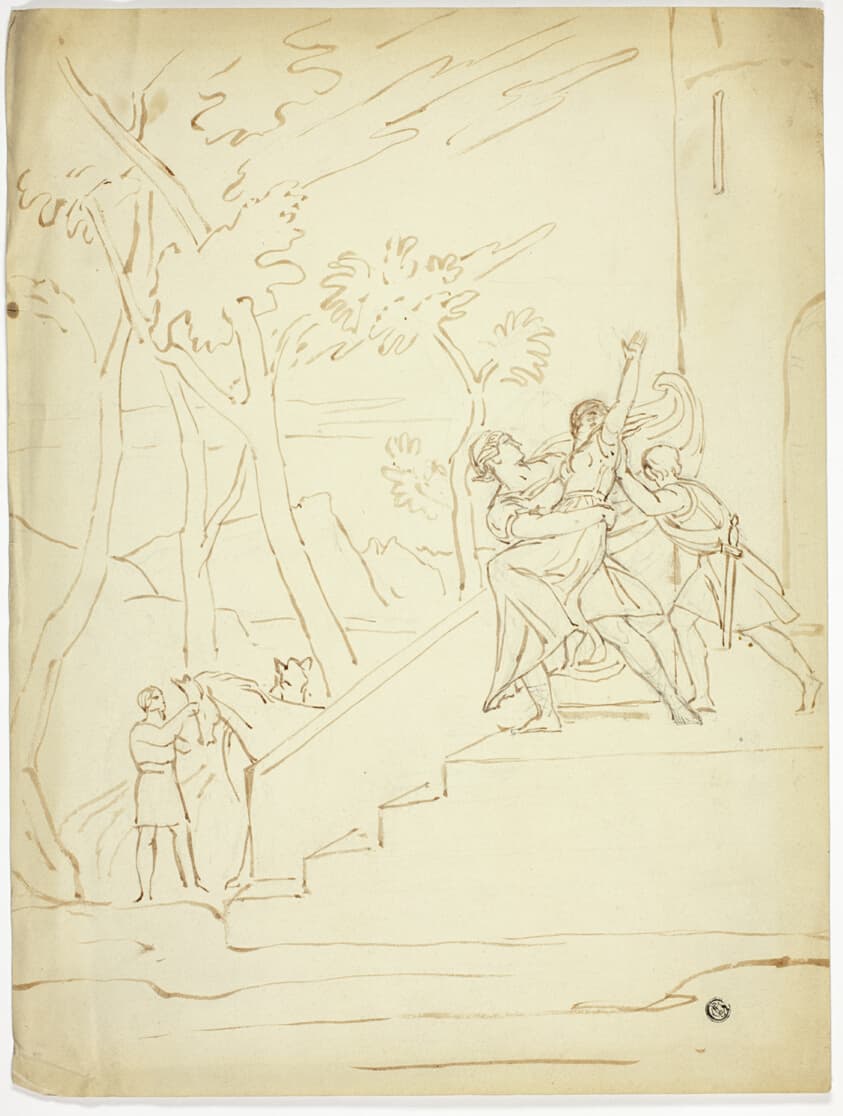 Abduction of Helen — Joshua Cristall
