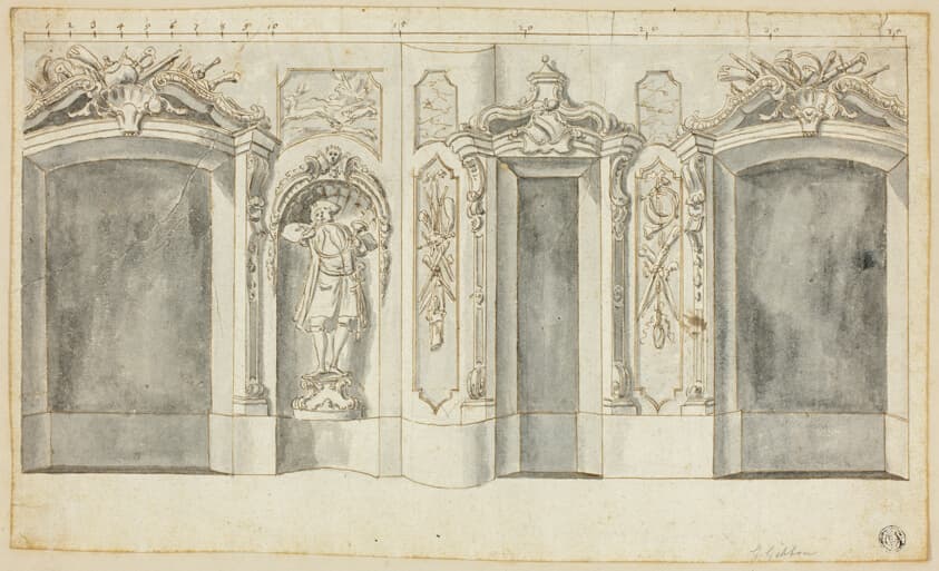 Wall with Hunting Designs — Grinling Gibbons