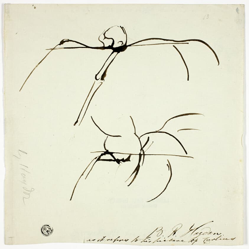 Sketches Related to Painting of Marcus Curtis — Benjamin Robert Haydon