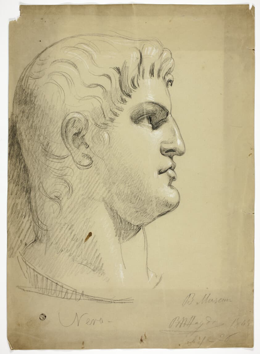 Head of Nero in the British Museum — Benjamin Robert Haydon
