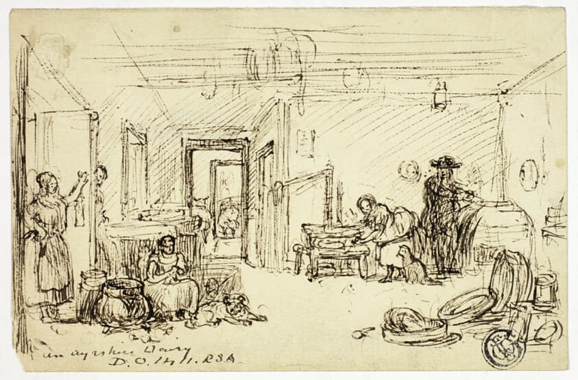 In Ayrshire Dairy — David Octavius Hill