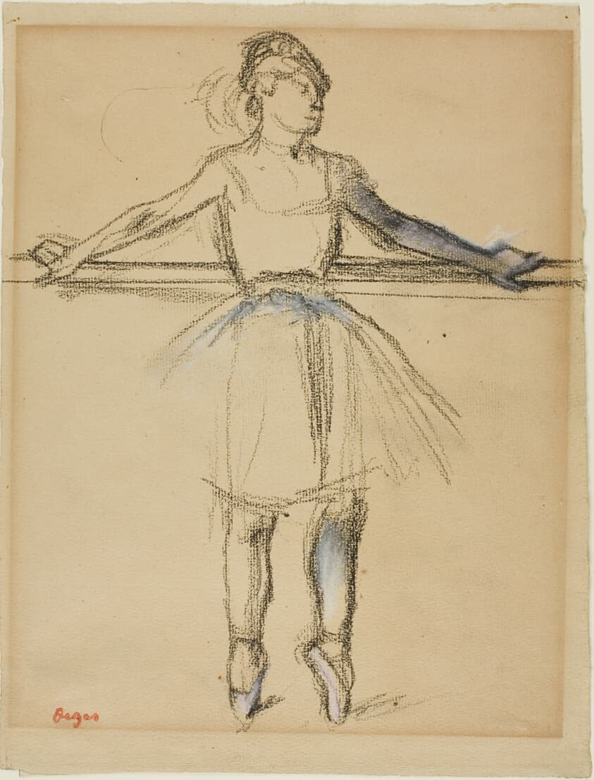 Dancer at the Bar (on Point) — Edgar Degas
