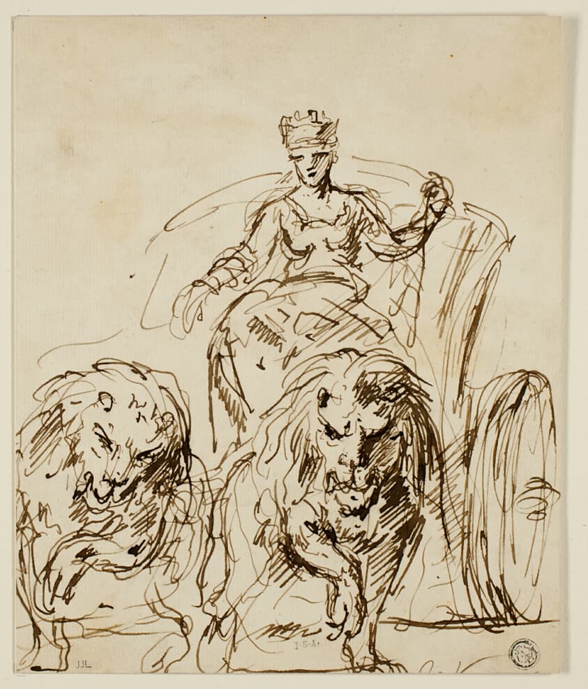 Cybele on Chariot Drawn by Lions — John Vanderbank