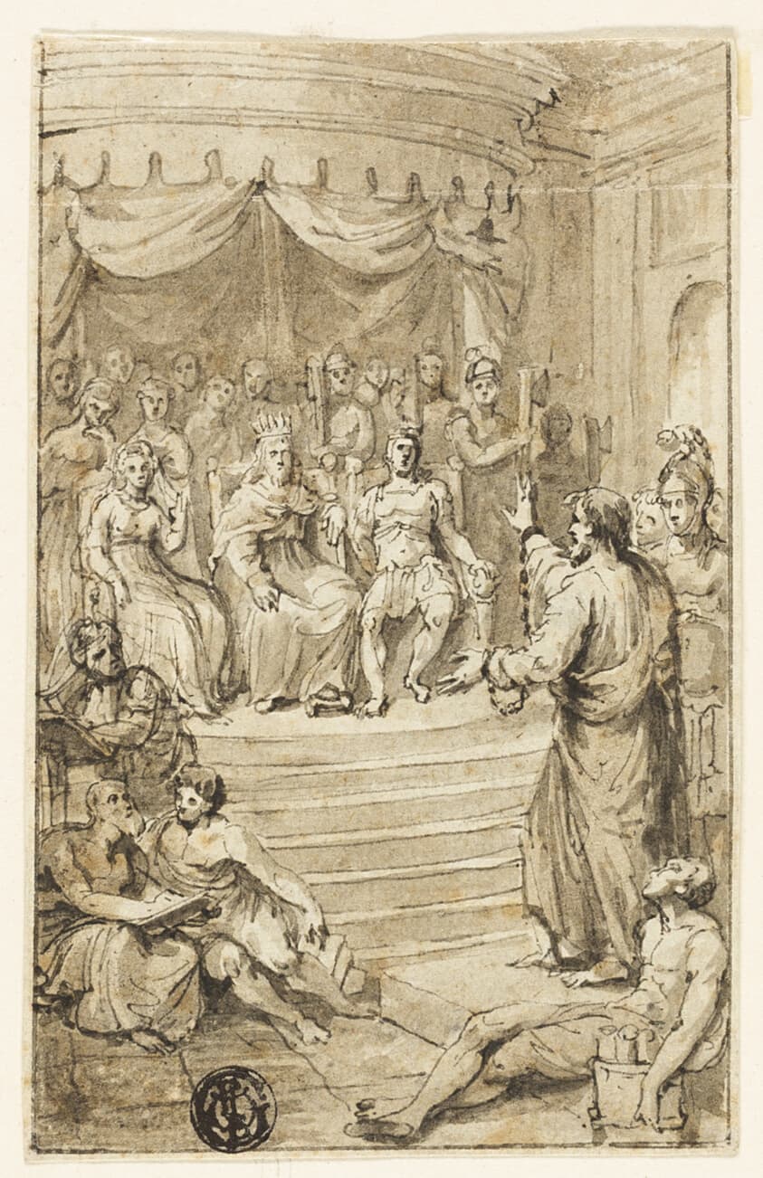 Paul Before Festus and Agrippa — Charles Reuben Ryley