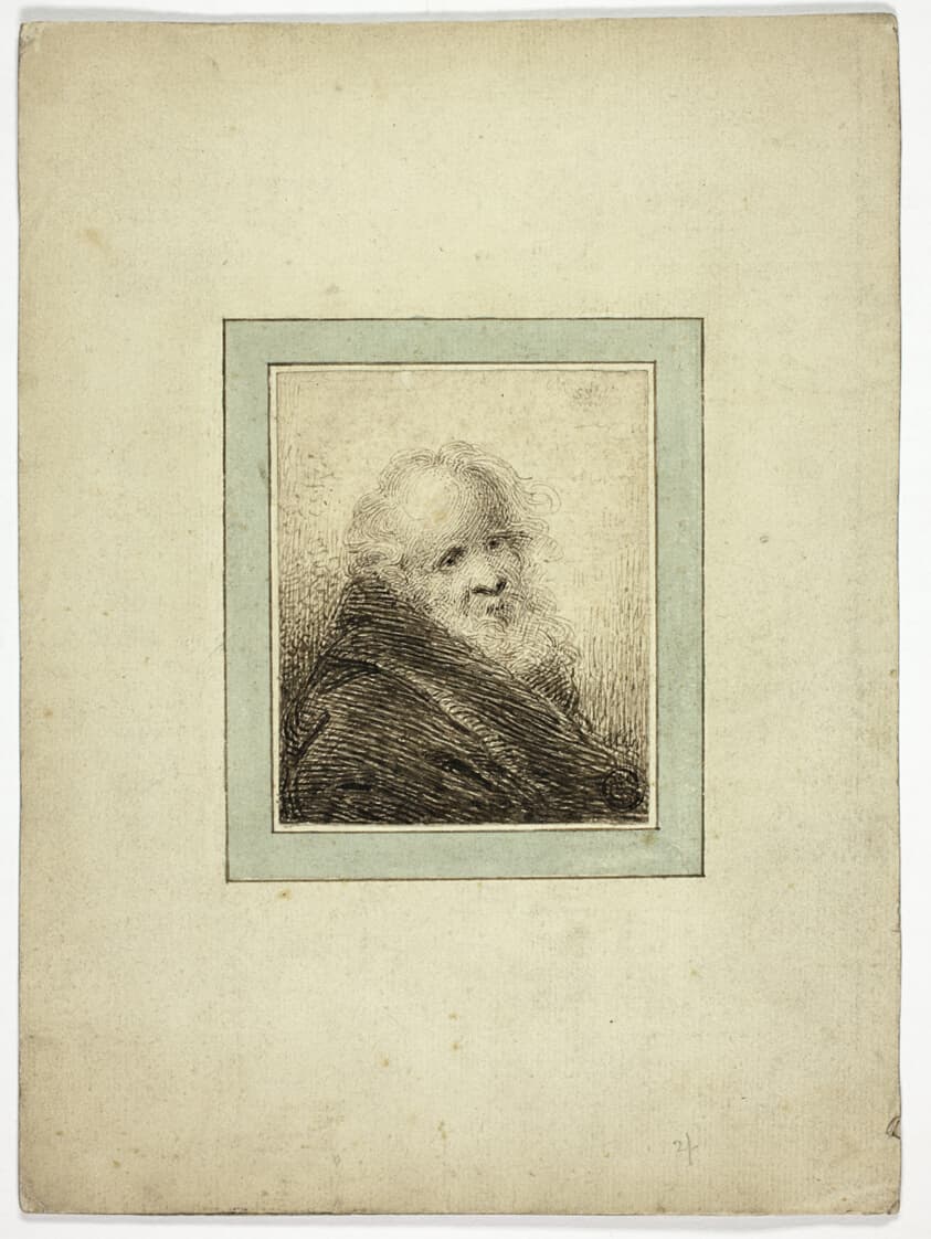 Bust of Old Man — Samuel Shelley