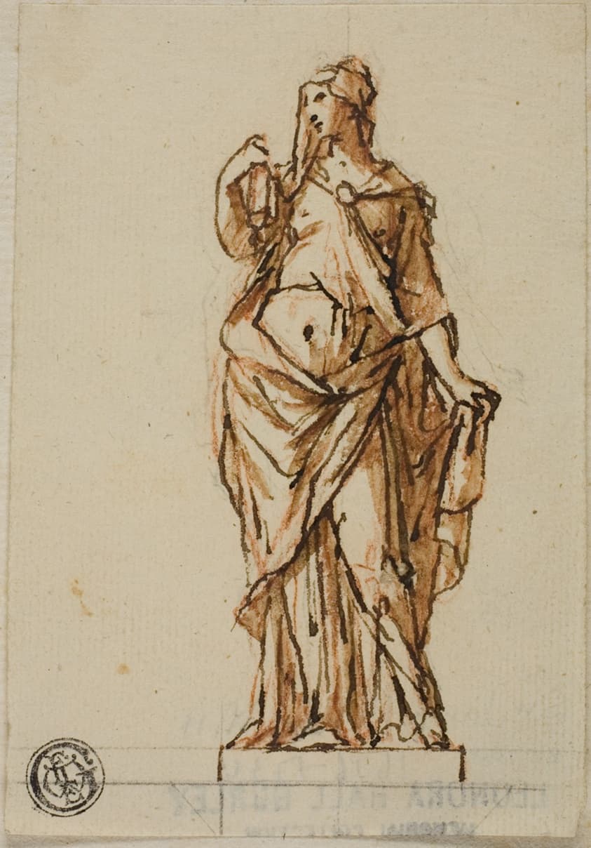 Project for a Statue: Woman Holding Book with Right Hand — John Michael Rysbrack