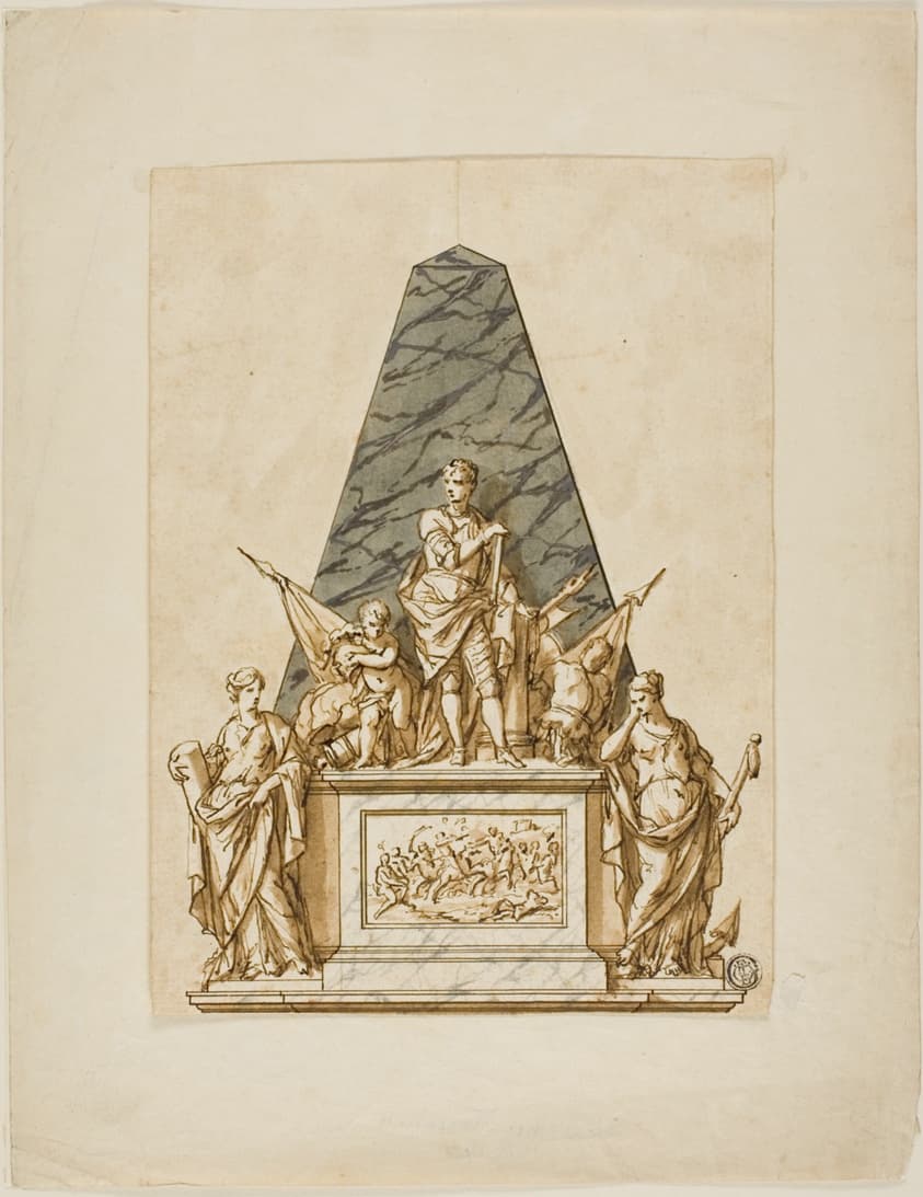 Unexecuted Design for the Monument to the First Duke of Marlborough — John Michael Rysbrack