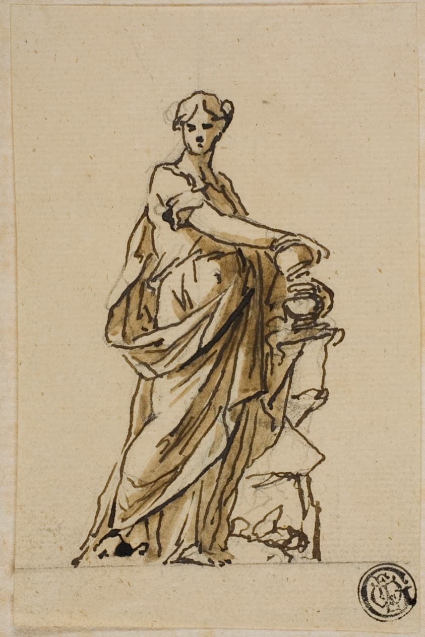 Fate with Urn — John Michael Rysbrack