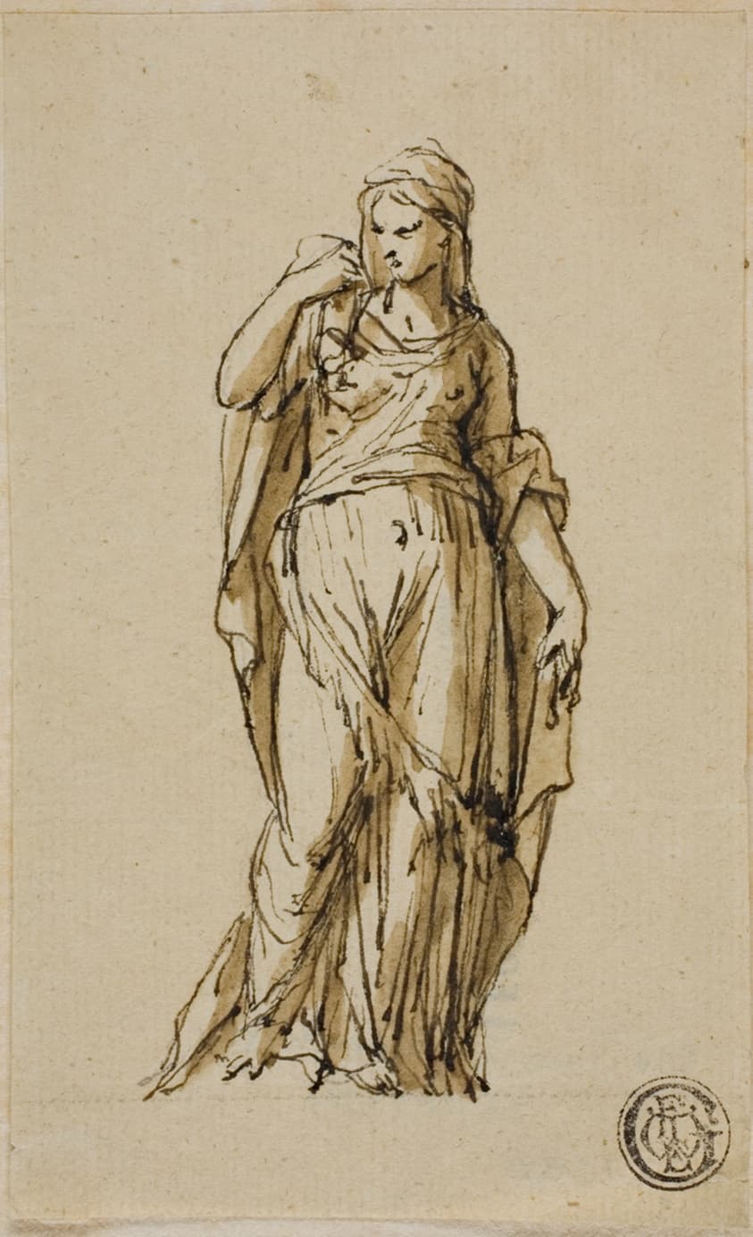 Standing Female Figure Turning to the Left — John Michael Rysbrack