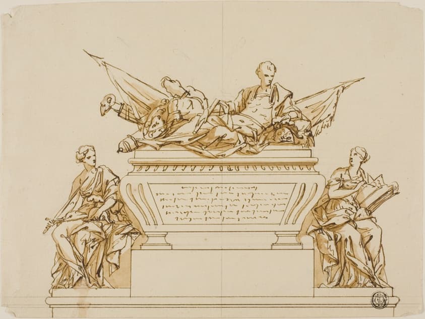 Unexecuted Design for the Monument to the First Duke of Marlborough — John Michael Rysbrack