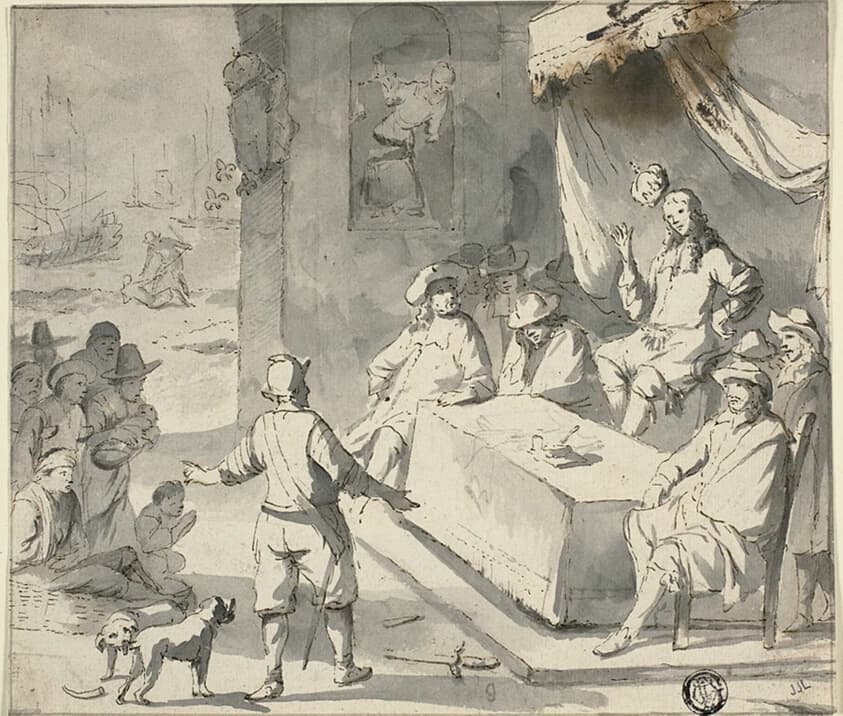 Scene from Dutch History: Supplicants before Ruler — Romeyn de Hooghe