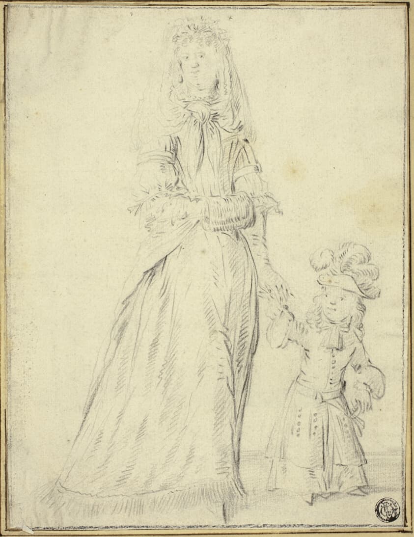 Lady and Child — Romeyn de Hooghe