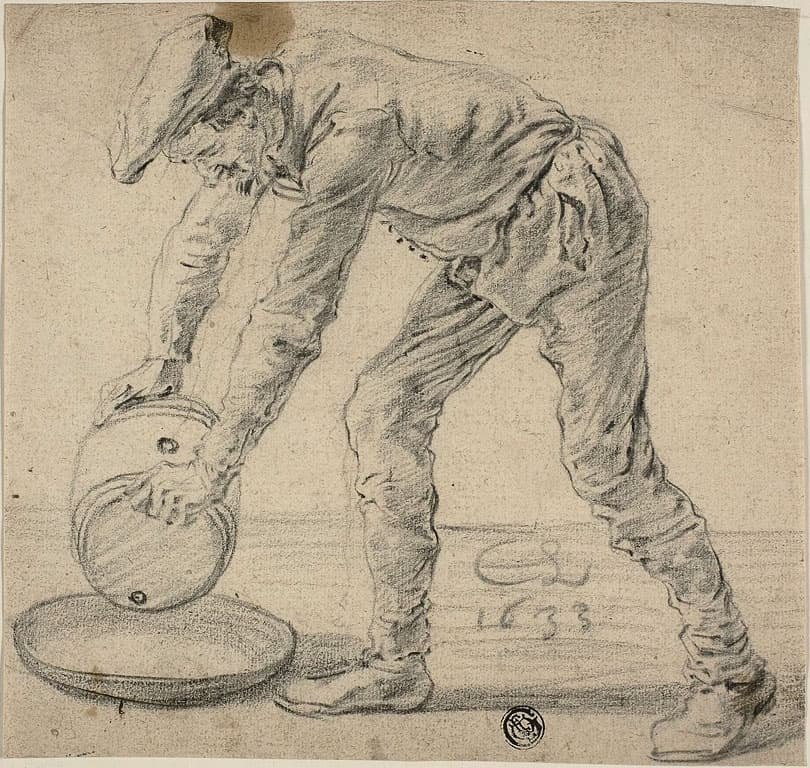 Man with a Keg — Cornelis Saftleven
