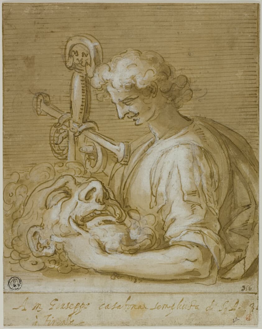 David with Goliath's Head and Sword — Giovanni Battista Paggi