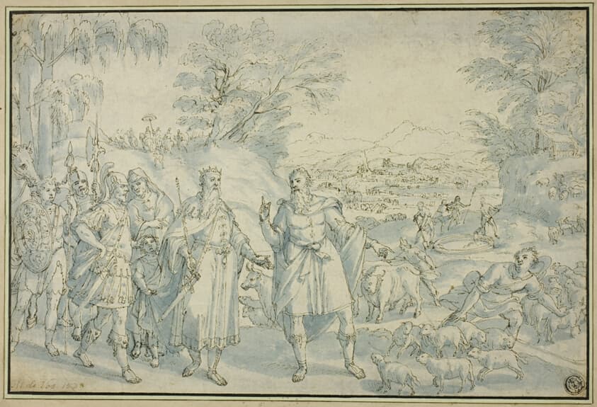 The Meeting of Abraham and Melchizedek — Marten de Vos