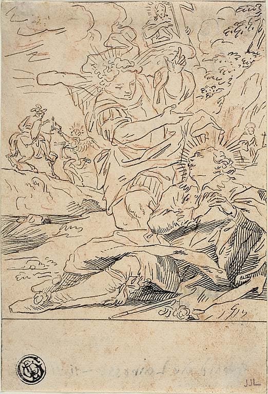 Angel Appearing to Saint — Gerard de Lairesse