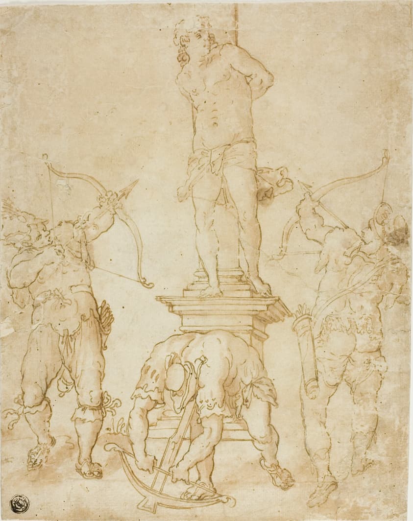 Martyrdom of Saint Sebastian — Bartholomaeus Spranger