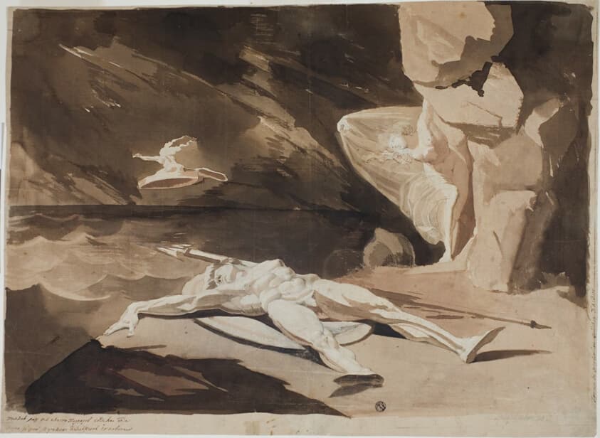Thetis Mourning the Body of Achilles — Henry Fuseli