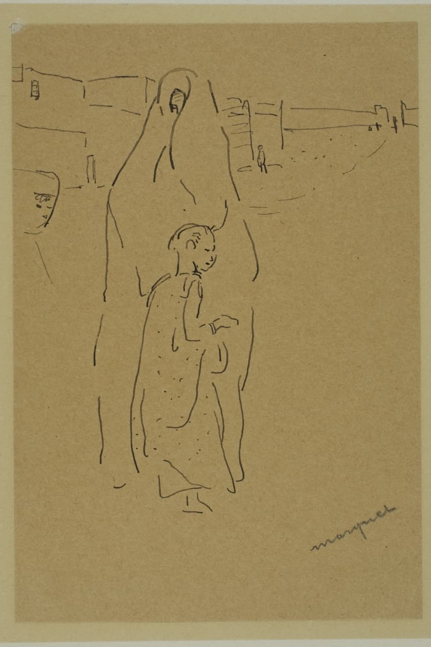 Ghardaia: Arab Woman and Child — Albert Marquet