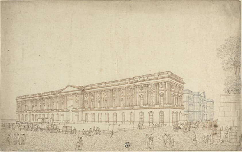 The Colonnade of the Louvre — Victor Jean Nicolle