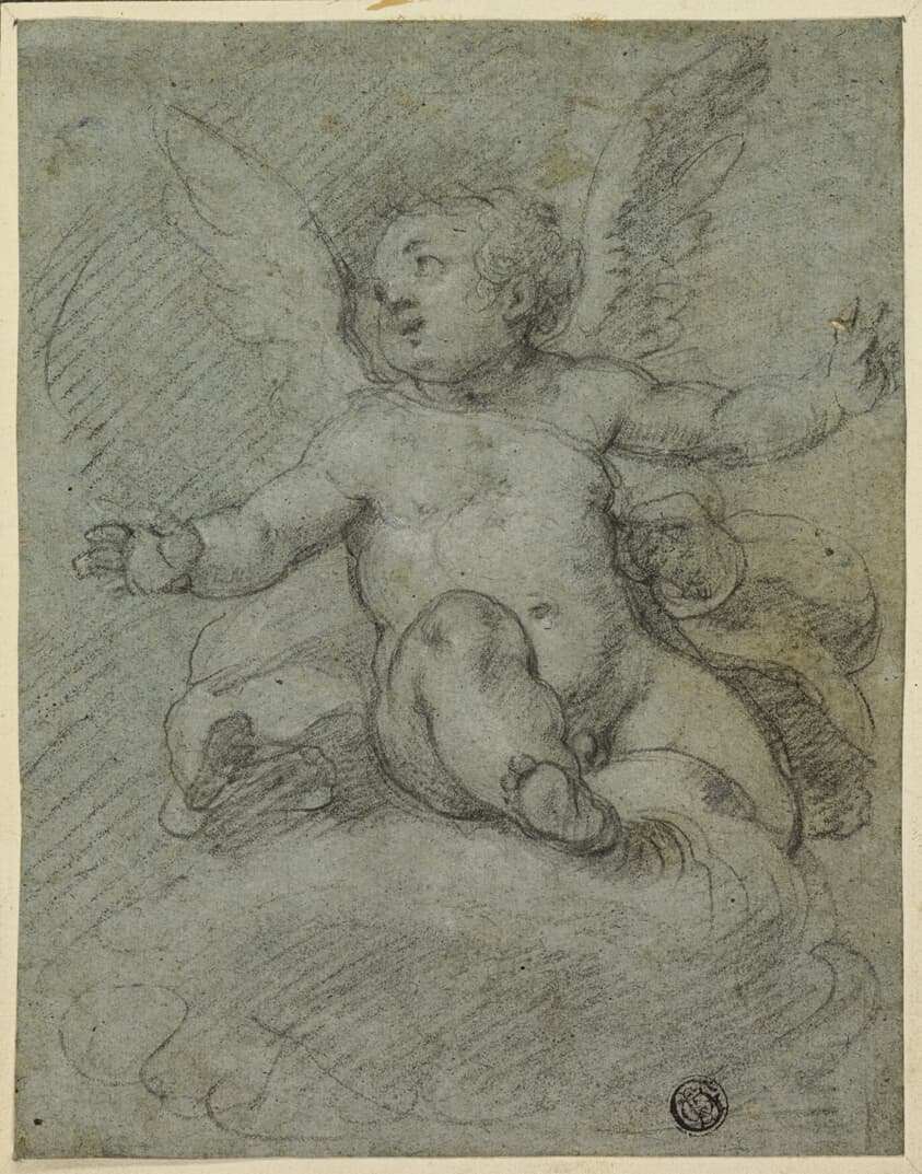 Putto Seated on Clouds — Denys Calvaert
