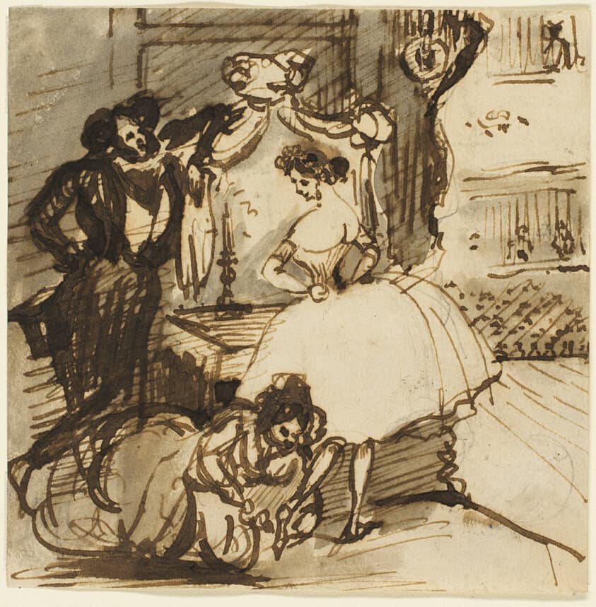 After the Ballet — Constantin Guys