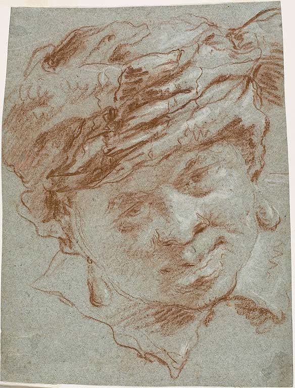 Head of a Boy with a Turban — Giovanni Domenico Tiepolo