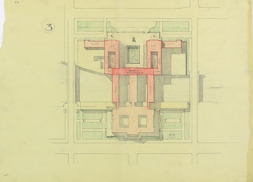 Art Institute of Chicago Competition, Plan Study "3" — Paul Philippe Cret