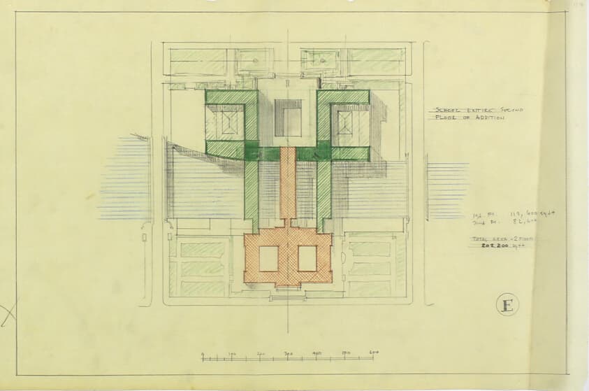 Art Institute of Chicago Competition, Plan Study — Paul Philippe Cret