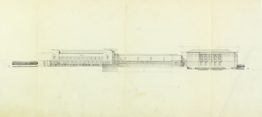 Art Institute of Chicago Competition, North Elevation — Paul Philippe Cret