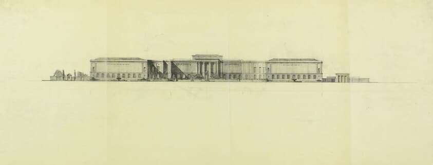 Art Institute of Chicago Competition, Elevation — Paul Philippe Cret