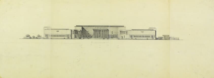 Art Institute of Chicago Competition, Elevation — Paul Philippe Cret