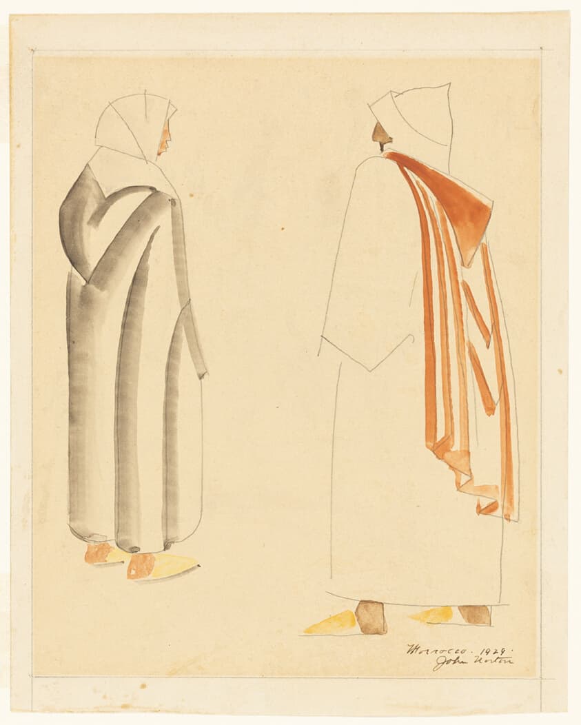 Moroccan Man and Woman Standing — John Warner Norton
