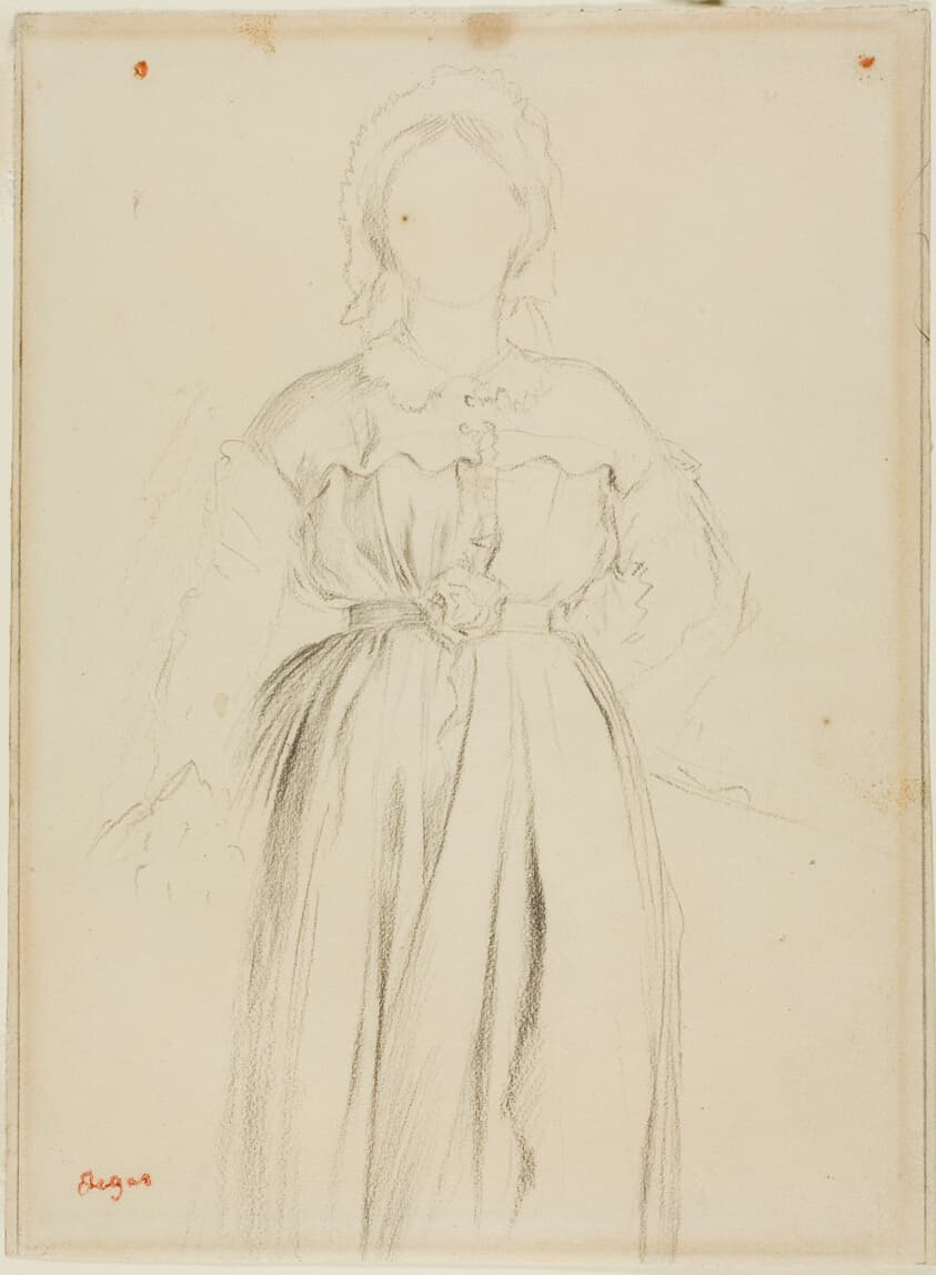 Study for a Portrait of Marguérite de Gas — Edgar Degas