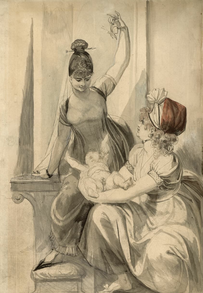 Mother and Her Family in the Country — Henry Fuseli