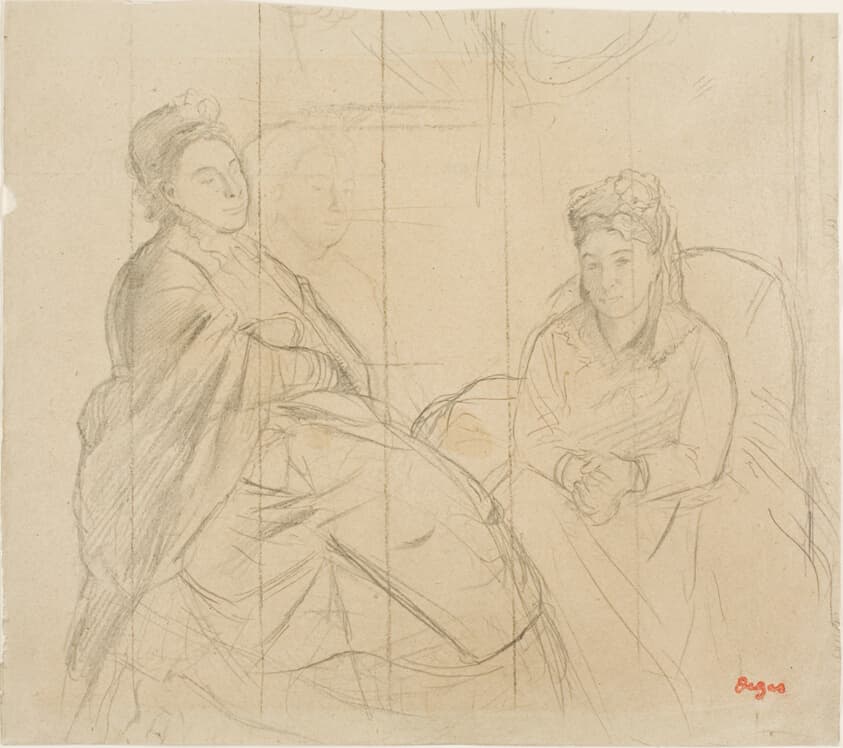 Madame Lisle and Madame Loubens — Edgar Degas
