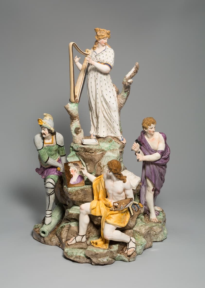 Allegorical Figure Group: The Arts — Buen Retiro Porcelain Factory