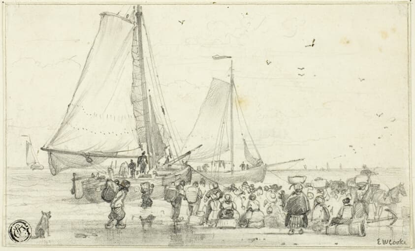 The Catch Coming In — Edward William Cooke