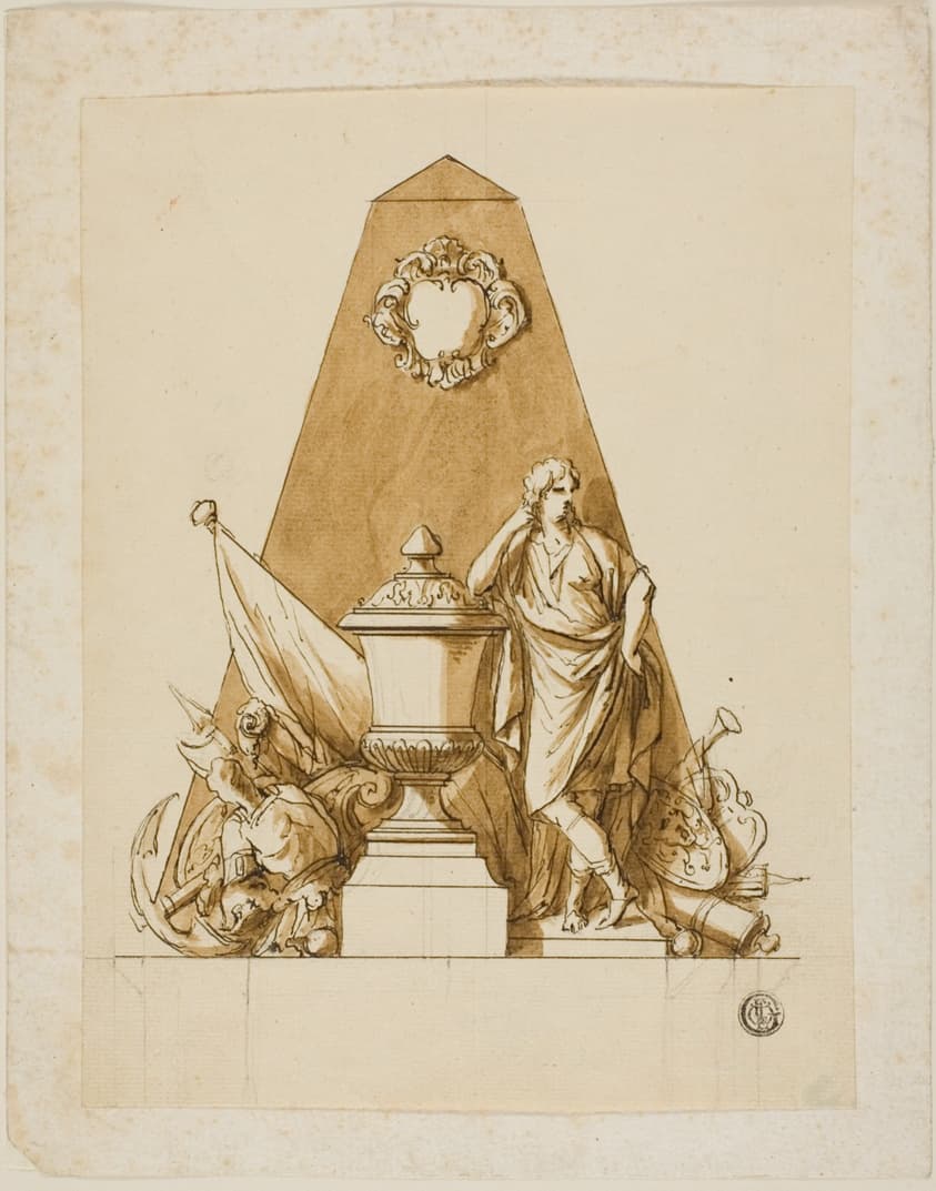 Unexecuted Design for the Monument to the First Duke of Marlborough — John Michael Rysbrack