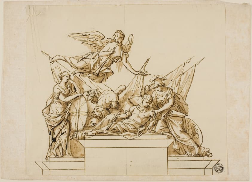 Unexecuted Design for the Monument to the First Duke of Marlborough — John Michael Rysbrack