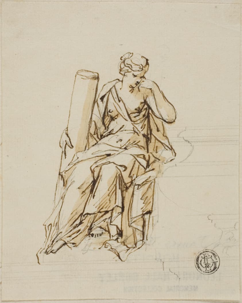 Fortitude: Unexecuted Design for the Monument to the First Duke of Marlborough — John Michael Rysbrack