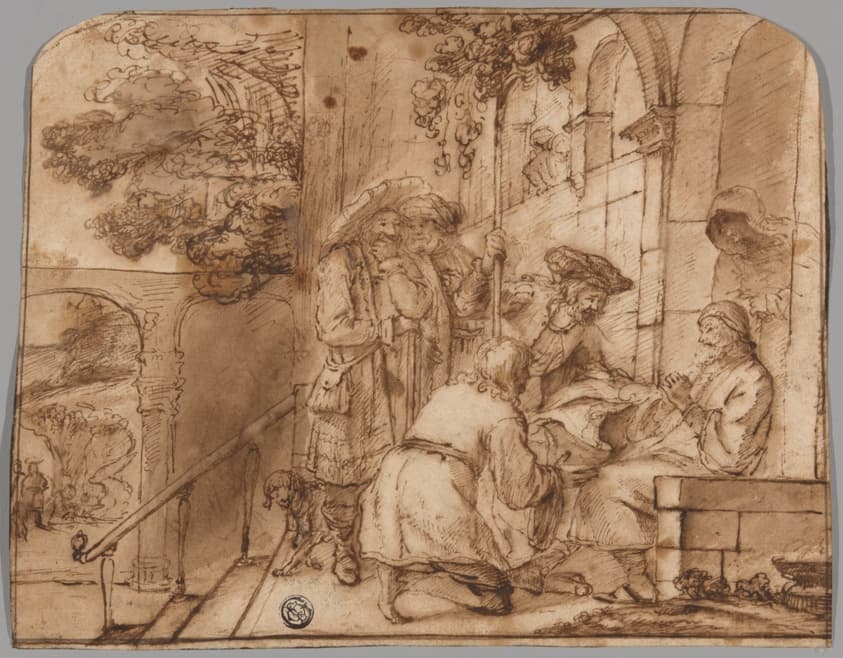 Joseph's Brothers Showing His Coat to Jacob — Jan Victors