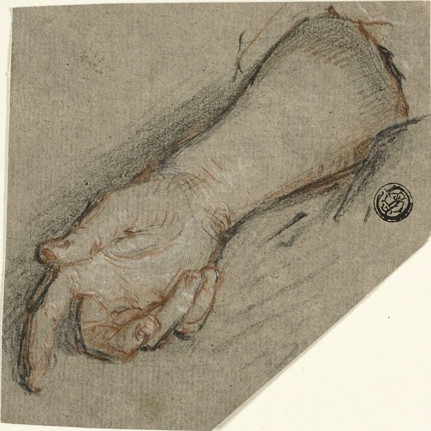 Back of Hand and Forearm — Antoine Coypel