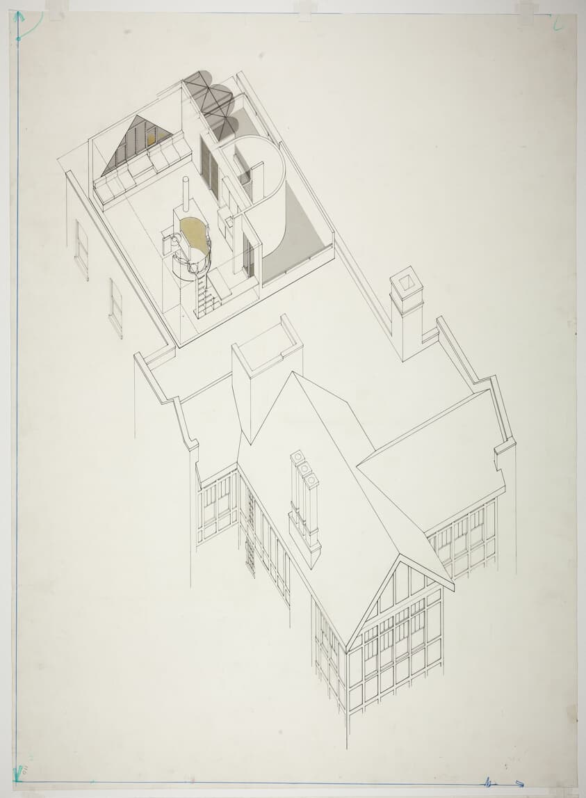 Penthouse for Norton Ginsburg, Chicago, Illinois, Isometric — George Allen Hinds
