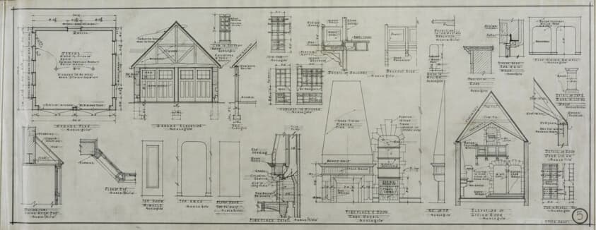 Joseph Ricker House, Chicago, Illinois, Site Plan and Elevation — Cable and Spitz Architects