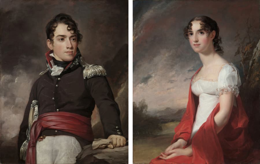 Portraits of Jean Terford David and Mary Sicard David — Thomas Sully