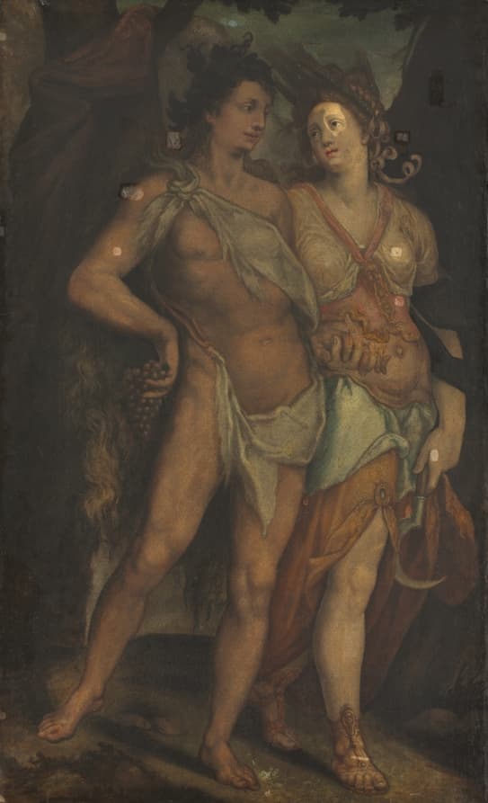 Ceres and Bacchus — Bartholomaeus Spranger