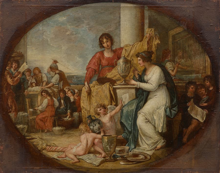 British Manufactory; A Sketch — Benjamin West
