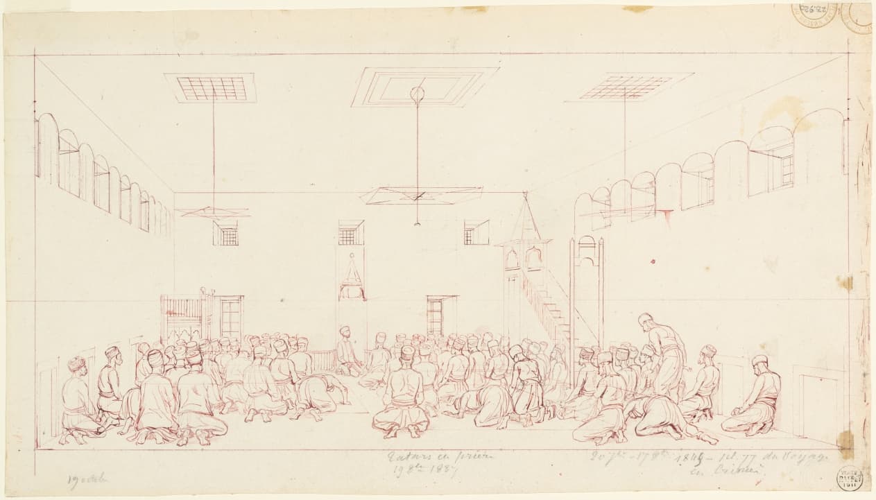 Tartars at Prayer — Auguste Raffet